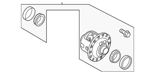 Differential Assembly - Ford (lc3z4026k) - view 2