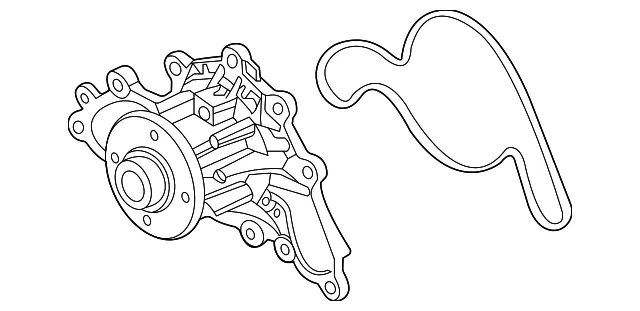 Engine Water Pump - Ford (lc3z8501a) - view 3