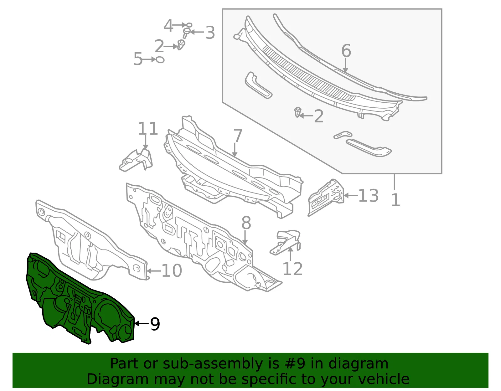 Engine Compartment Insulation - Mazda (ld4768612b) - view 2