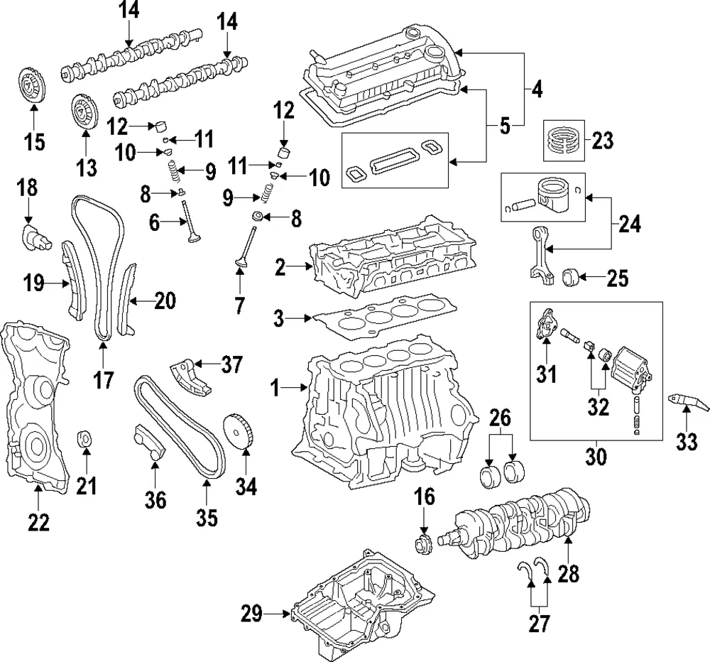 Crankshaft - Mazda (lf0211301)