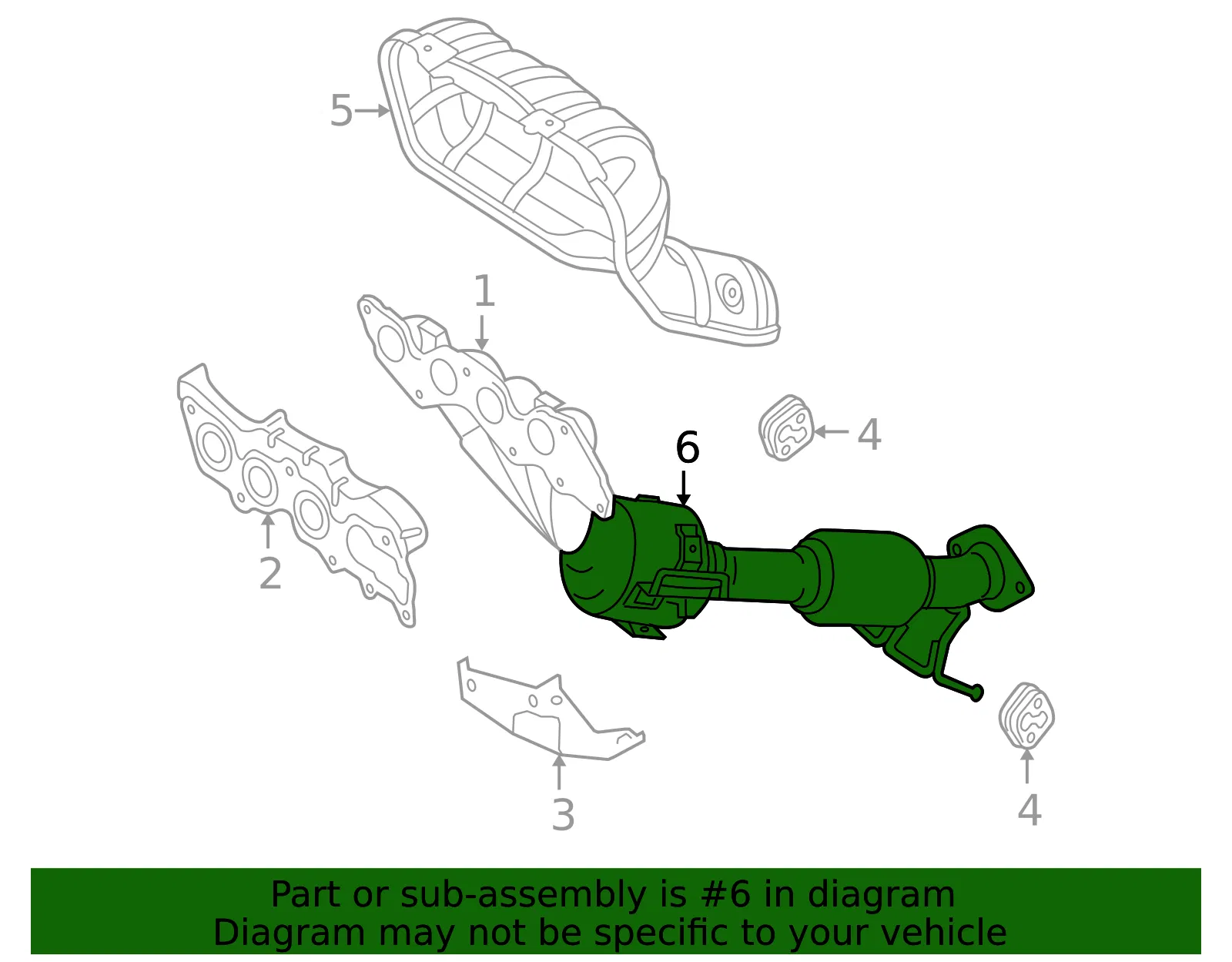Catalytic Converter - Mazda (lf142055xm) - view 2