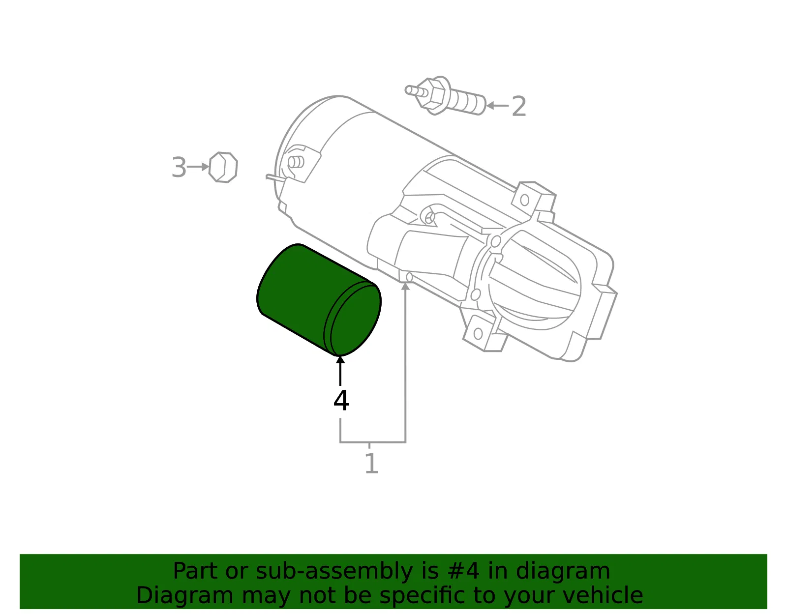 Starter Solenoid - Mazda (lf4j18x10) - view 2