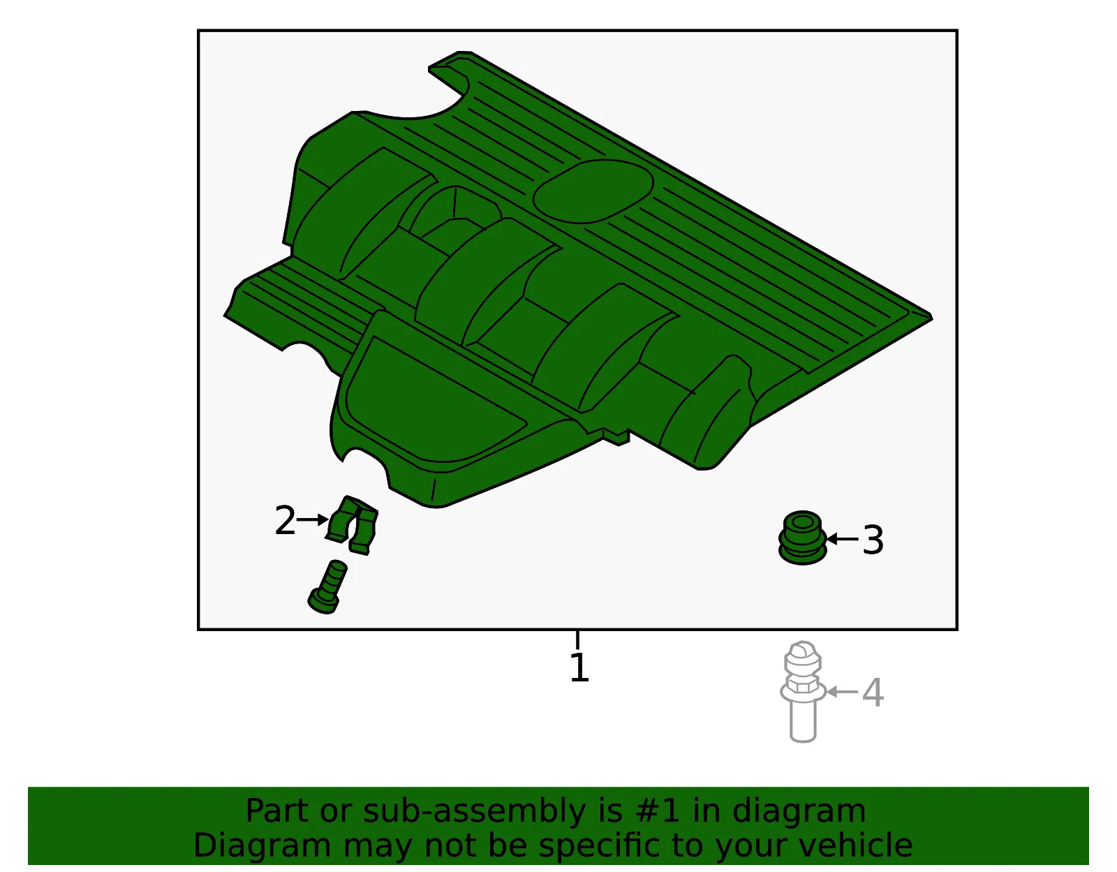 Engine Cover - Mazda (lfg1102f0c) - view 2