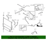 Engine Coolant Bypass Pipe Bracket - Ford (lk4z8a082c) - view 5