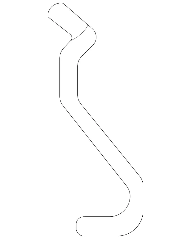 Engine Coolant Hose - Ford (lx6z18472bad)