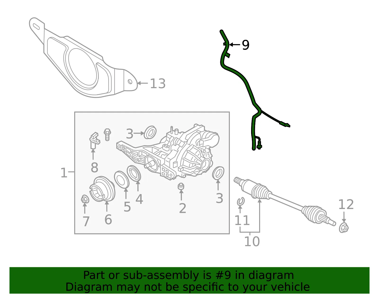 Differential Vent Hose - Ford (lx6z4022c) - view 4