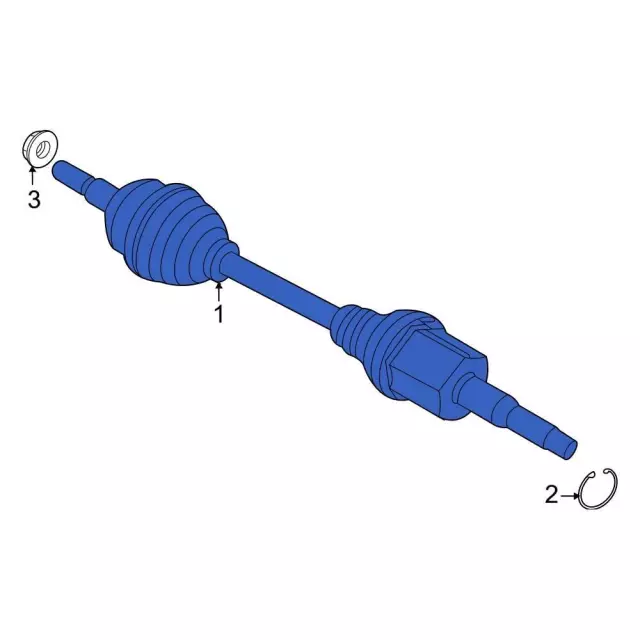 Axle Assembly - Ford (lx6z4k138e)