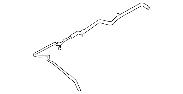 Engine Coolant Overflow Hose - Ford (lx6z8063f)