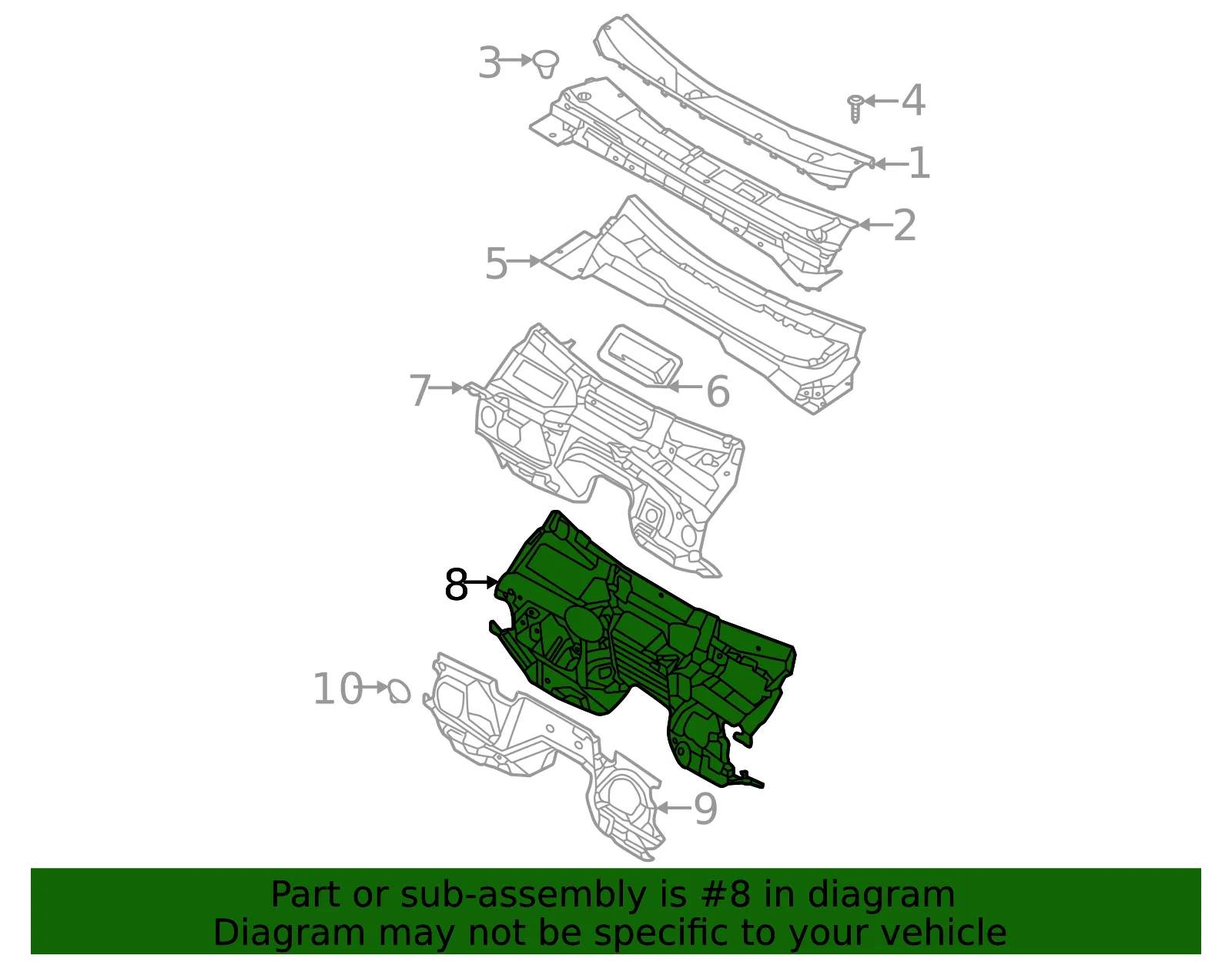 Engine Compartment Insulation - Ford (m2dz7801670a) - view 2