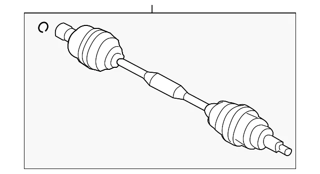Axle Assembly - Mazda (ma0425500b)