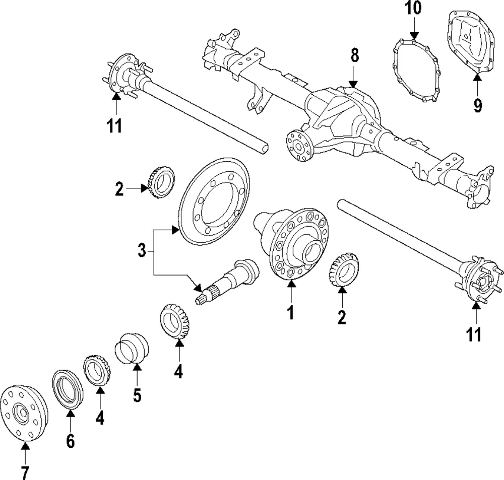 Axle Shafts - Ford (mb3z4234h)