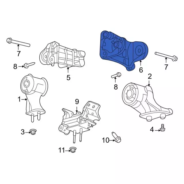Engine Mount Bracket - Ford (mb3z6029a) - view 4