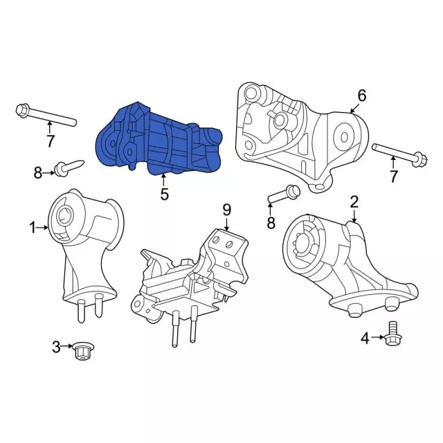 Engine Mount Bracket - Ford (mb3z6038e) - view 2