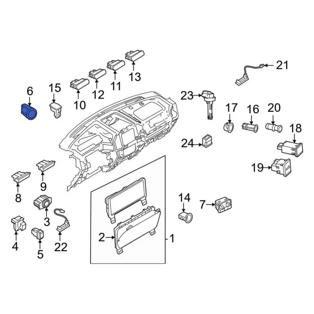 Transfer Case Switch - Ford (ml3z19h540aa) - view 2