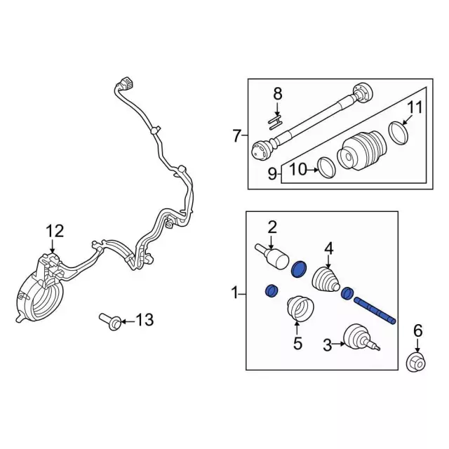 Axle Assembly - Ford (ml3z3a428b)