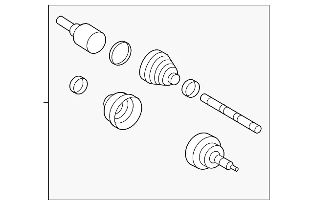 Axle Assembly - Ford (ml3z3a428c)