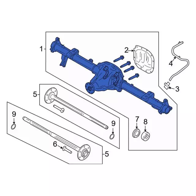 Axle Housing - Ford (ml3z4010a)
