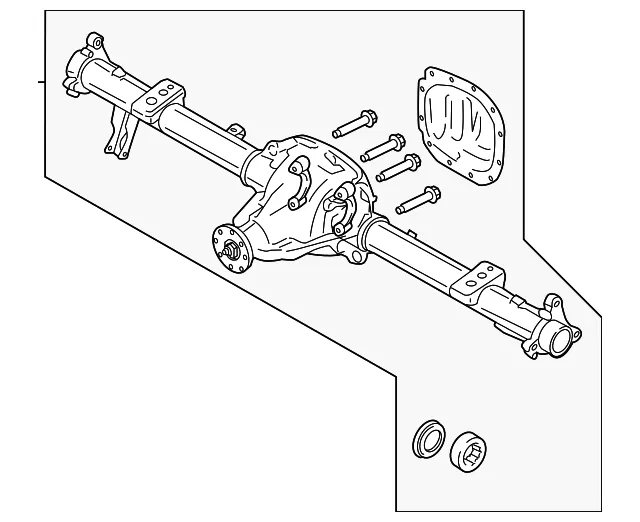Axle Housing - Ford (ml3z4010d)