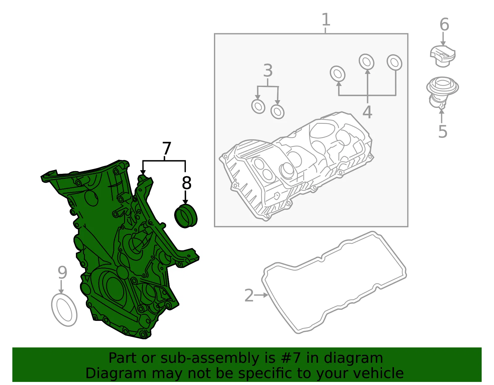 Engine Timing Cover - Ford (ml3z6019a) - view 4