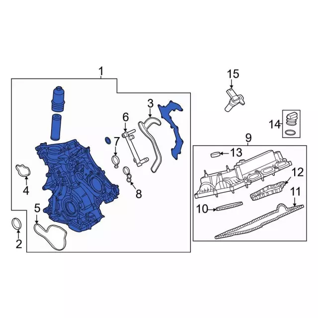 Engine Timing Cover - Ford (ml3z6019c) - view 3