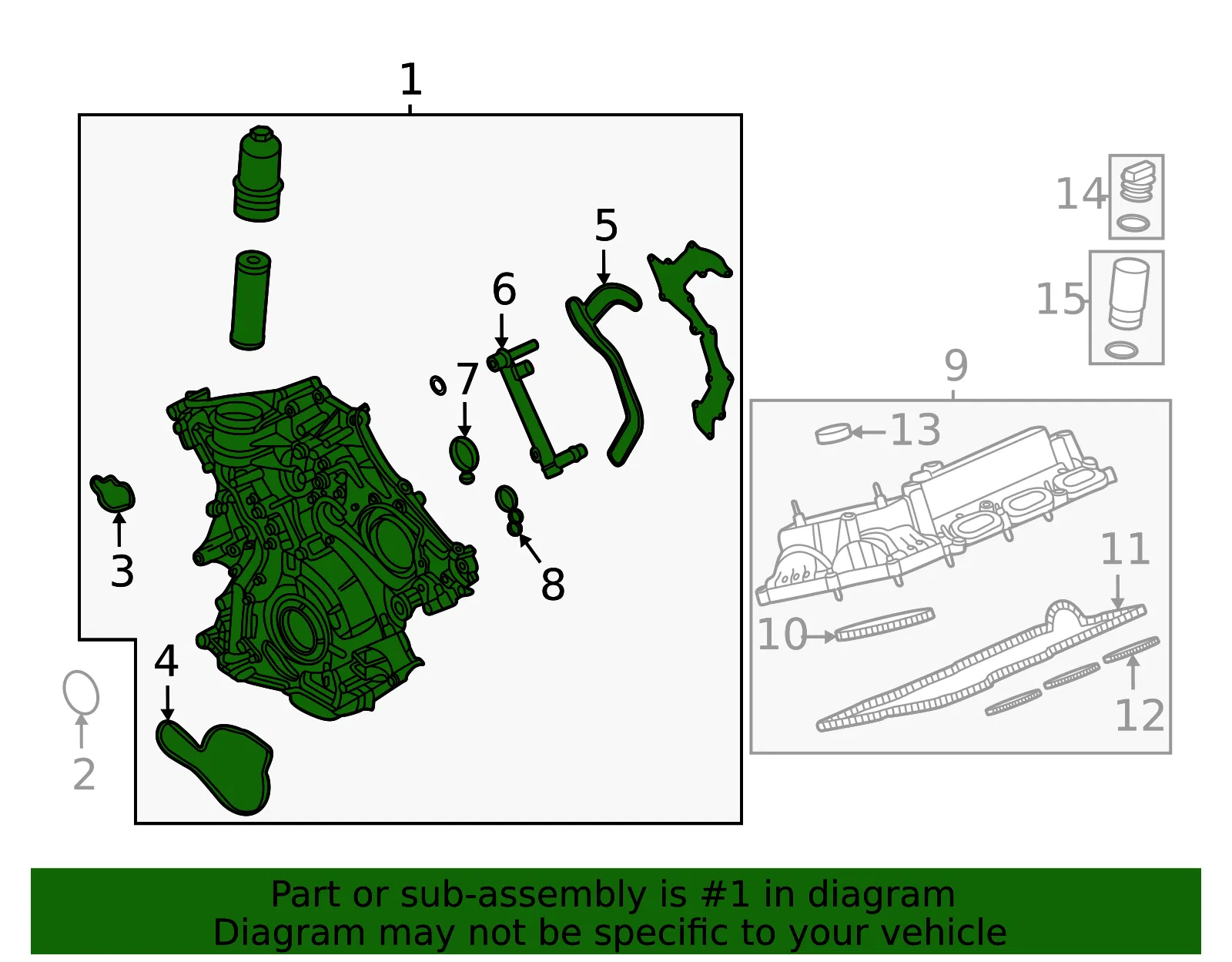 Engine Timing Cover - Ford (ml3z6019c) - view 5