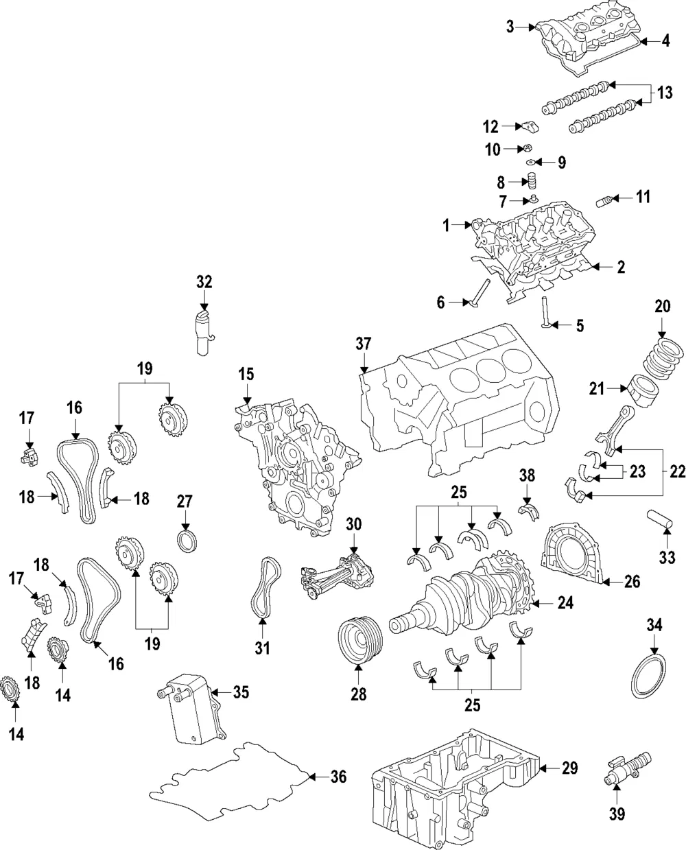 Engine Piston Ring - Ford (ml3z6148b) - view 2