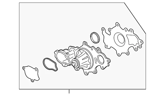 Engine Water Pump - Ford (ml3z8501b) - view 4