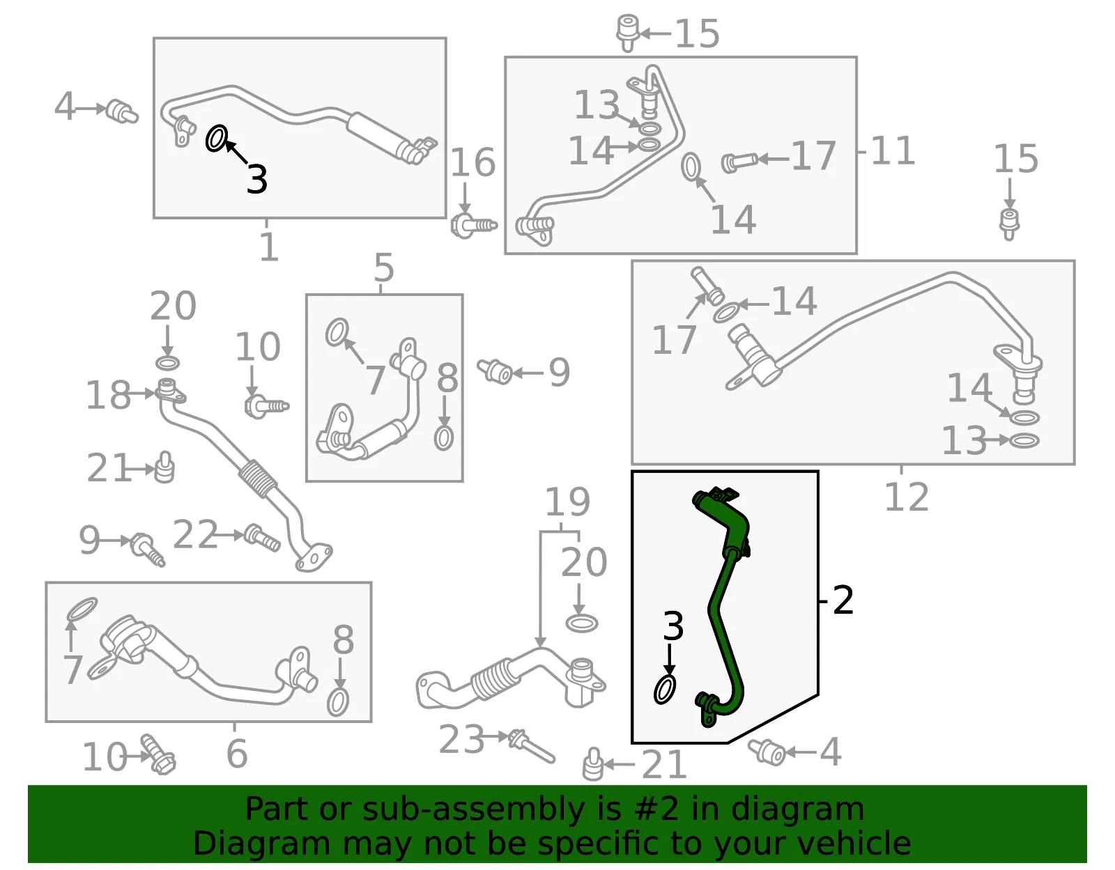 Engine Coolant Hose - Ford (ml3z8a520d) - view 3