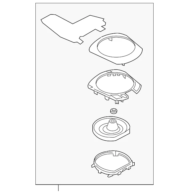 Automatic Transmission Shift Cover Plate - Mazda (n27064340d02)