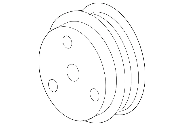 Engine Water Pump Pulley - Mazda (n3h115131)