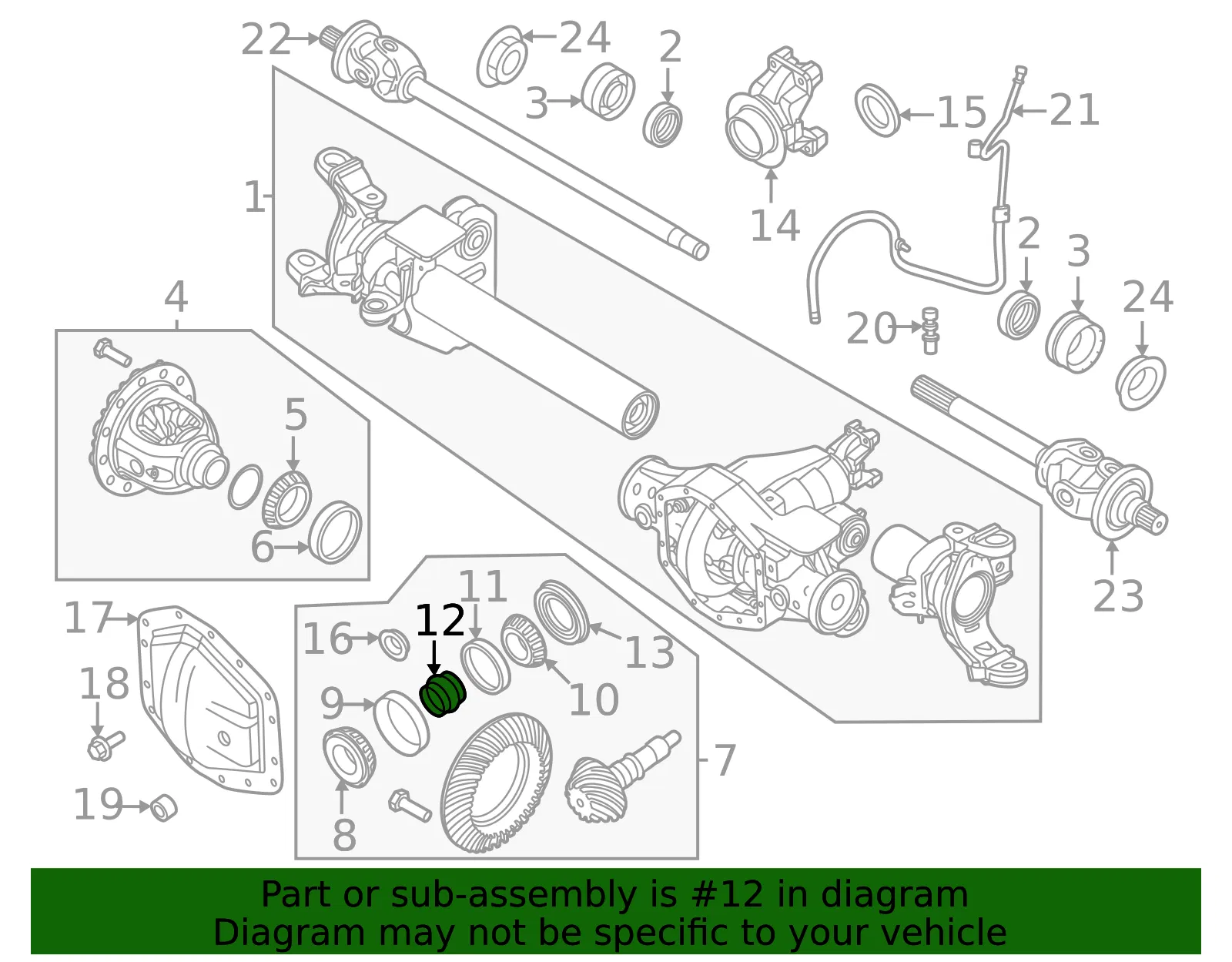 Differential Crush Sleeve - Ford (nb3z4662a) - view 3