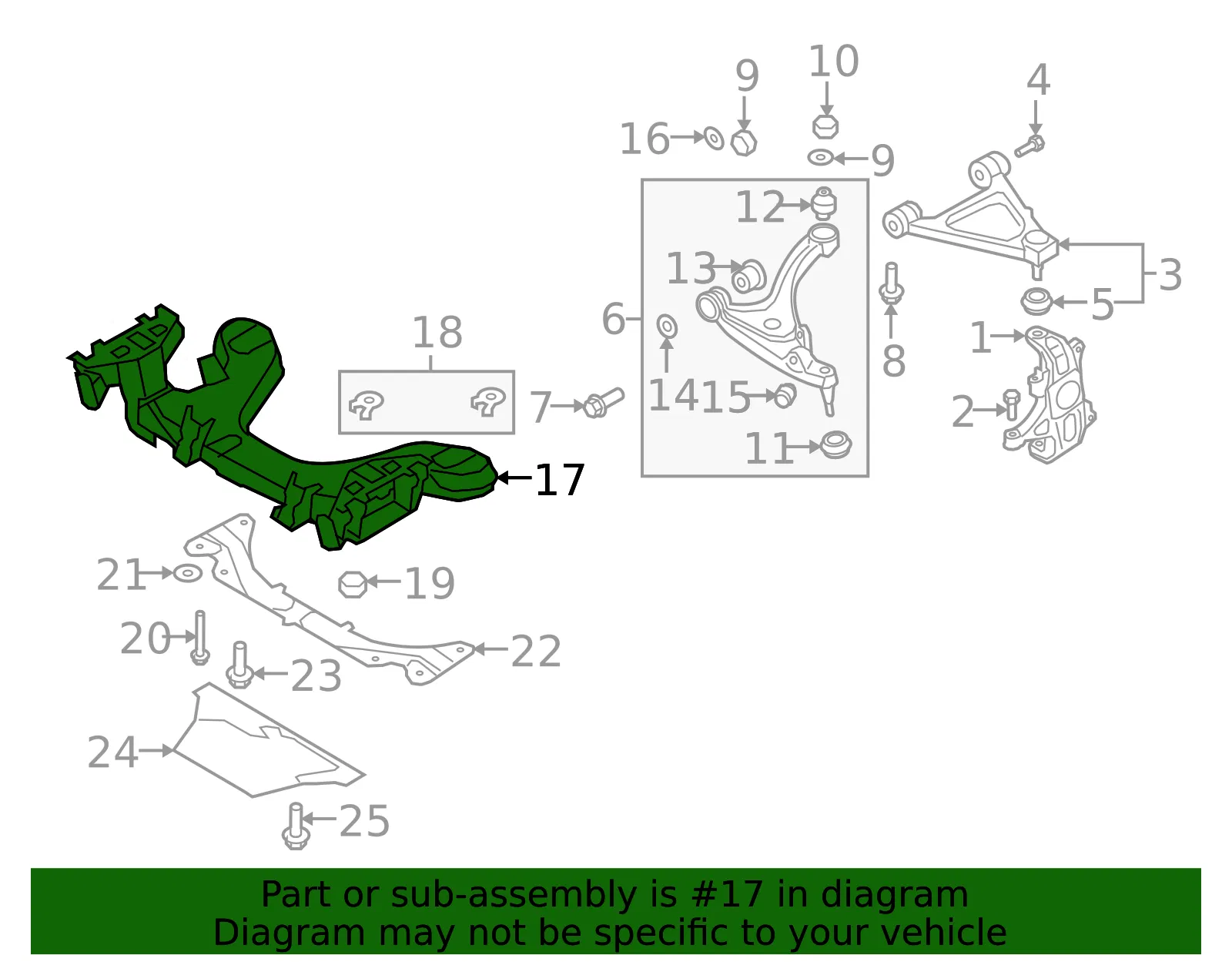 Engine Cradle - Mazda (ne5134800c) - view 2