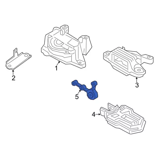 Engine Support Rod Bracket - Ford (nz6z6e042c) - view 4