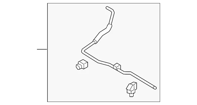 Engine Coolant Reservoir Hose - Mazda (paf115380)