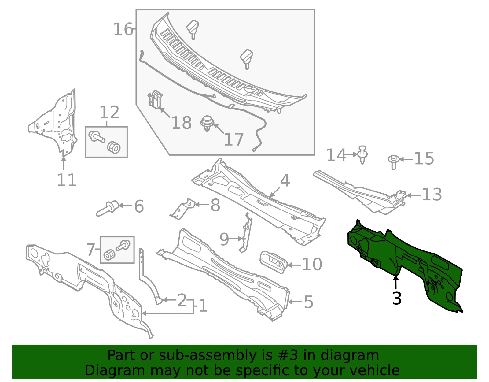 Engine Compartment Insulation - Ford (pc3z1001588c) - view 2