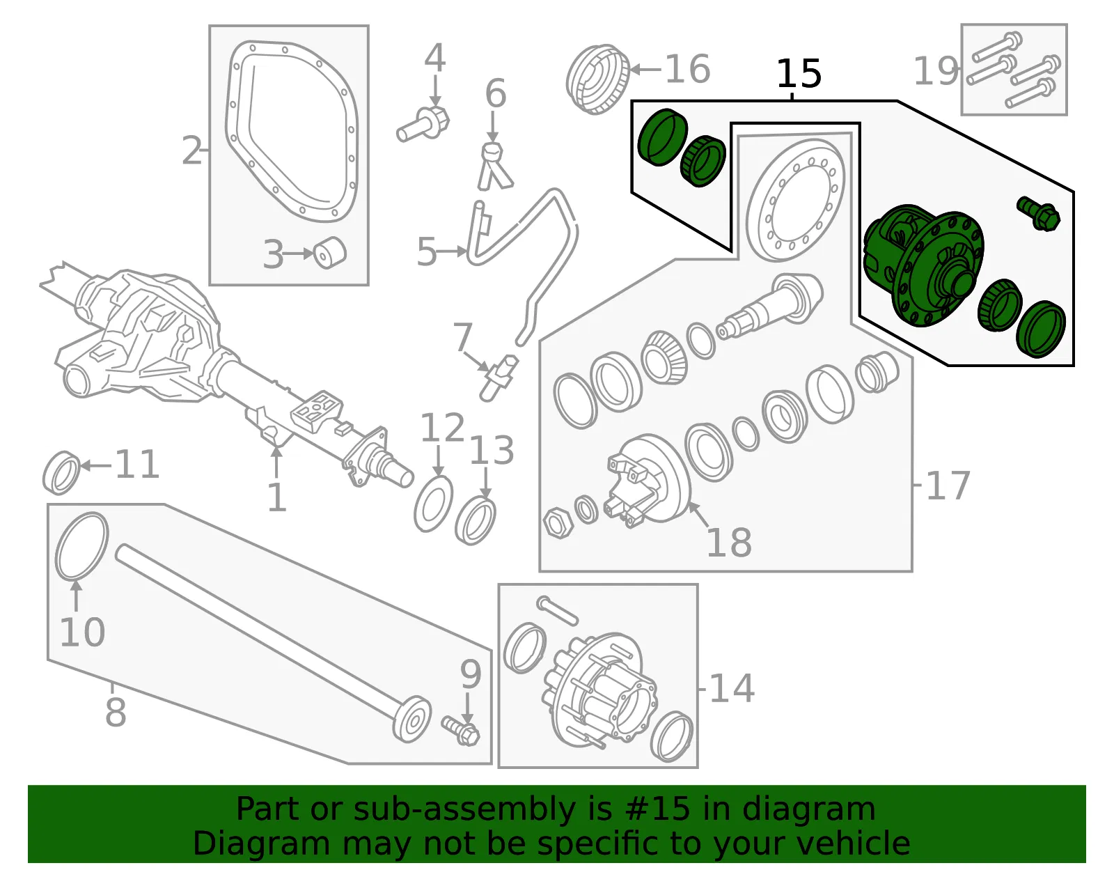 Differential Assembly - Ford (pc3z4026c) - view 3