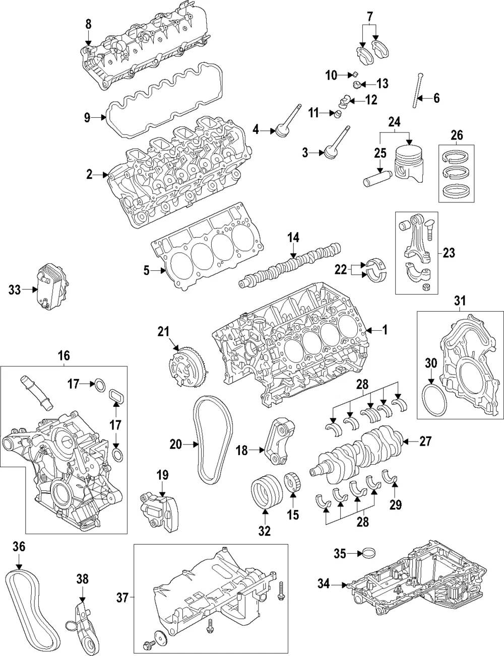 Engine Piston - Ford (pc3z6108g) - view 2