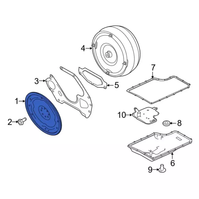 Automatic Transmission Flex-Plate - Ford (pc3z6375a) - view 6