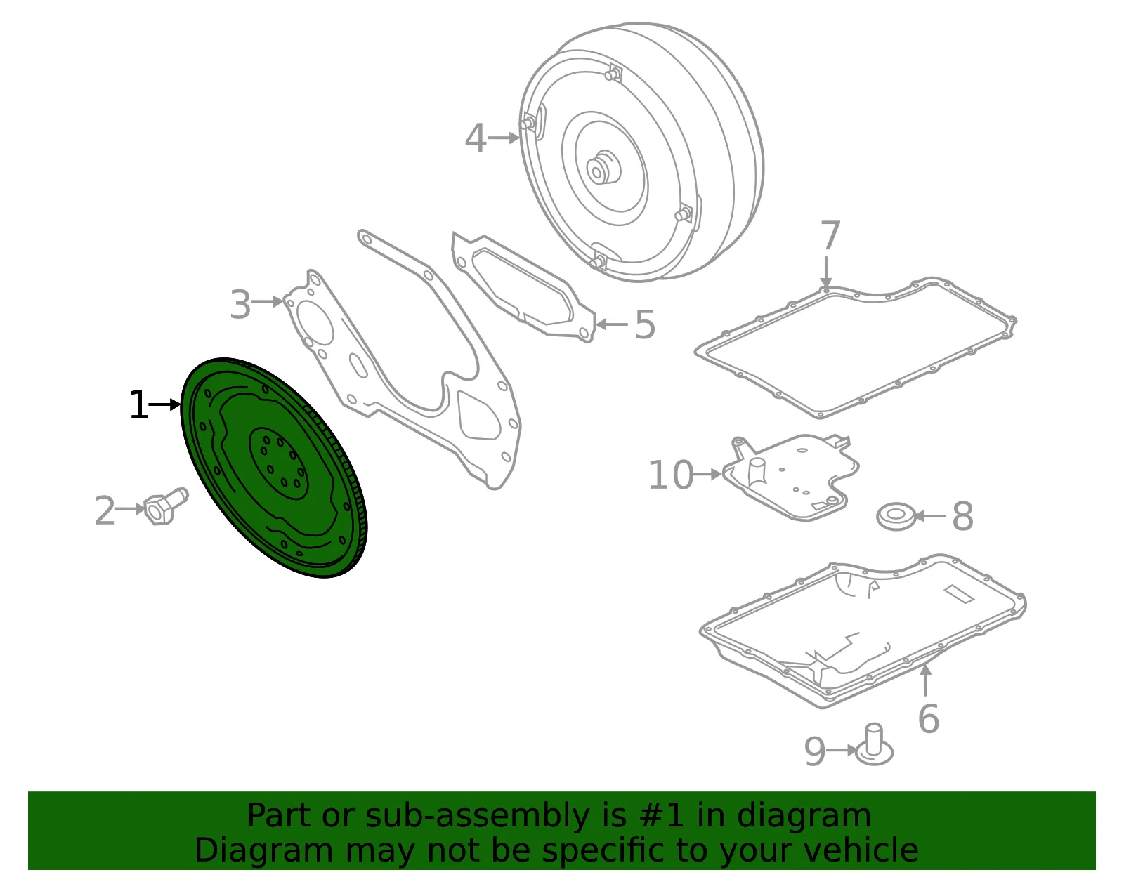 Automatic Transmission Flex-Plate - Ford (pc3z6375a) - view 8