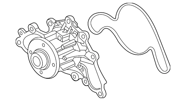 Engine Water Pump - Ford (pc3z8501a)