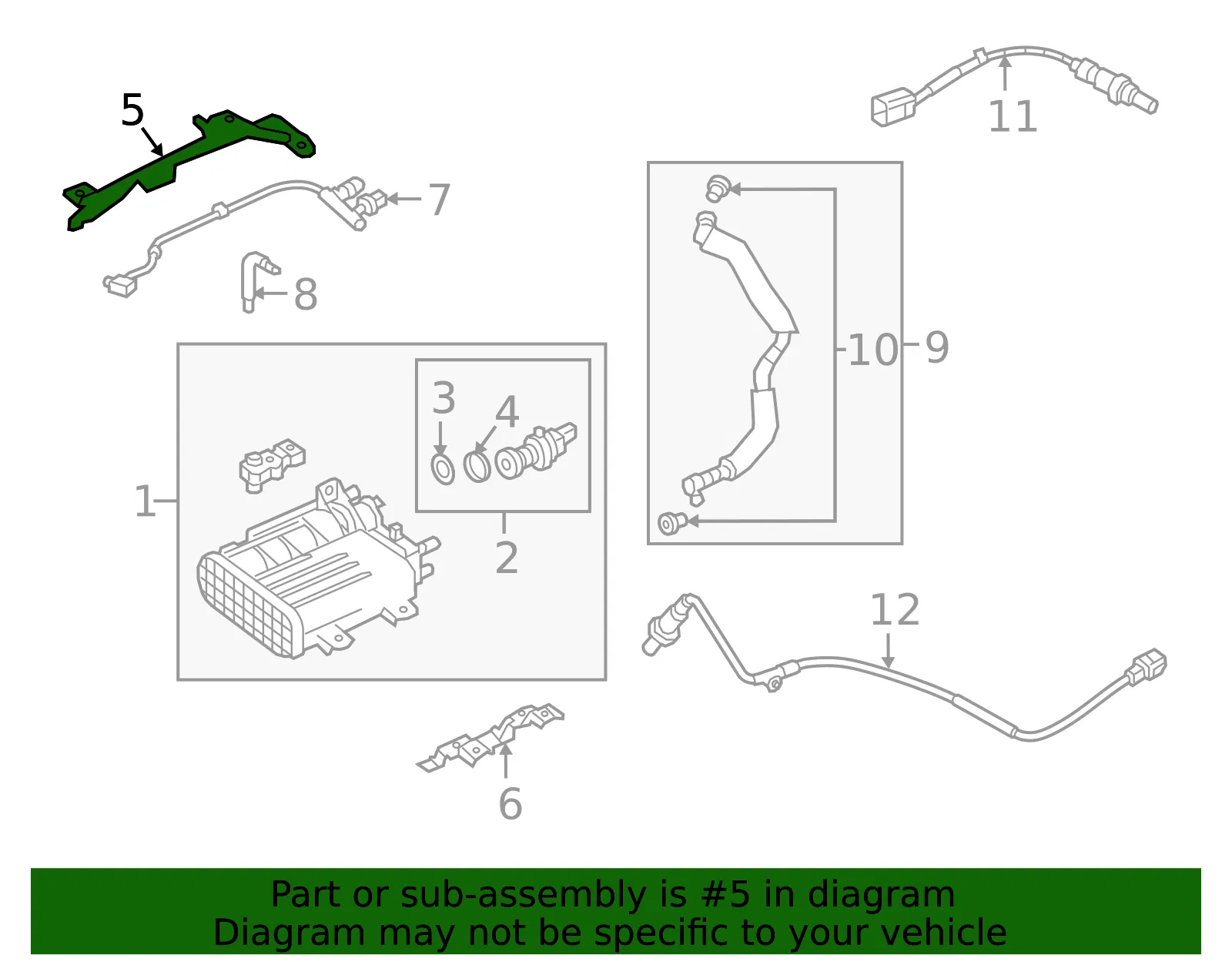 Vapor Canister Bracket - Mazda (pe0113960) - view 2