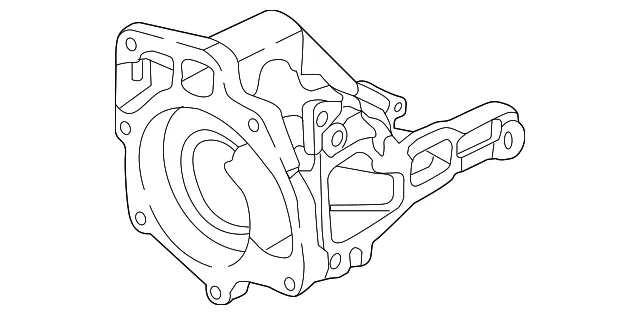 Engine Water Pump Housing - Mazda (pe3115090a)