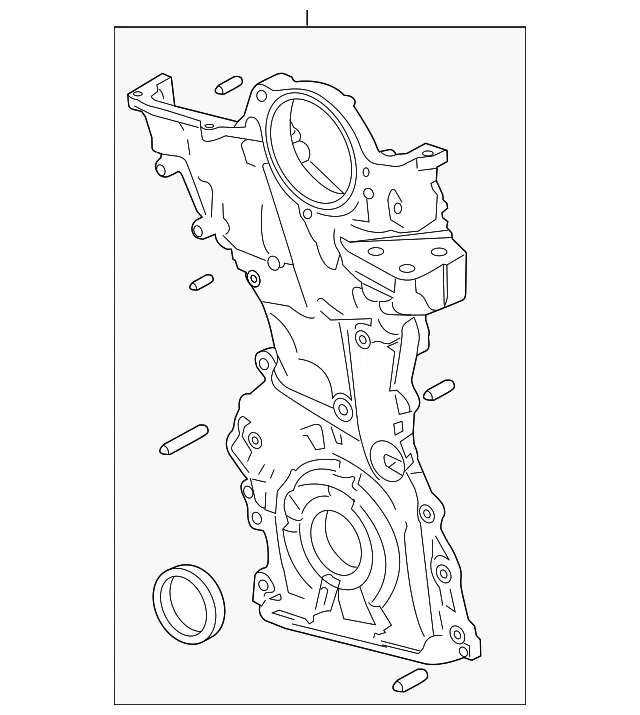 Engine Timing Cover - Mazda (pedd10500)