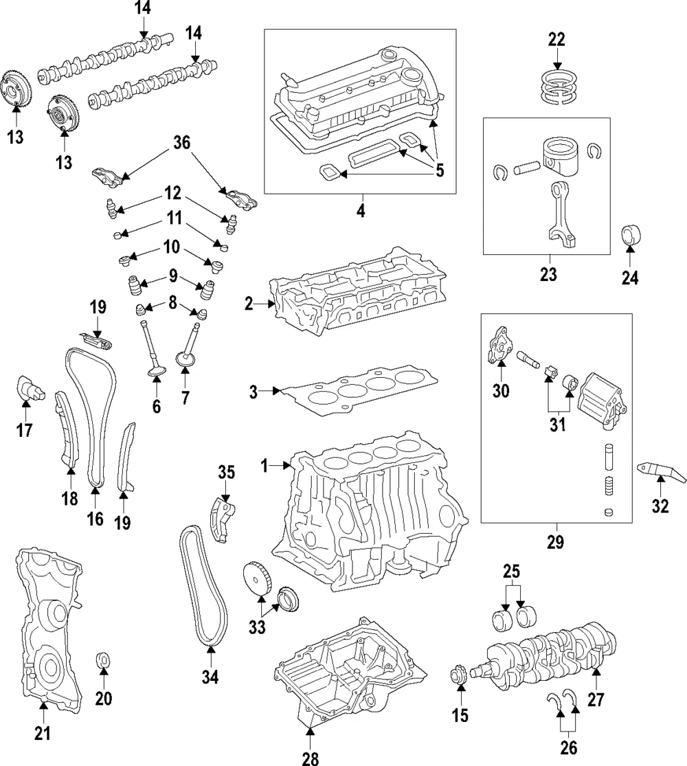 Cylinder Block - Mazda (pees10300a)