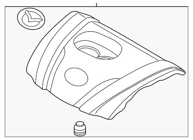 Engine Cover - Mazda (px04102f0)