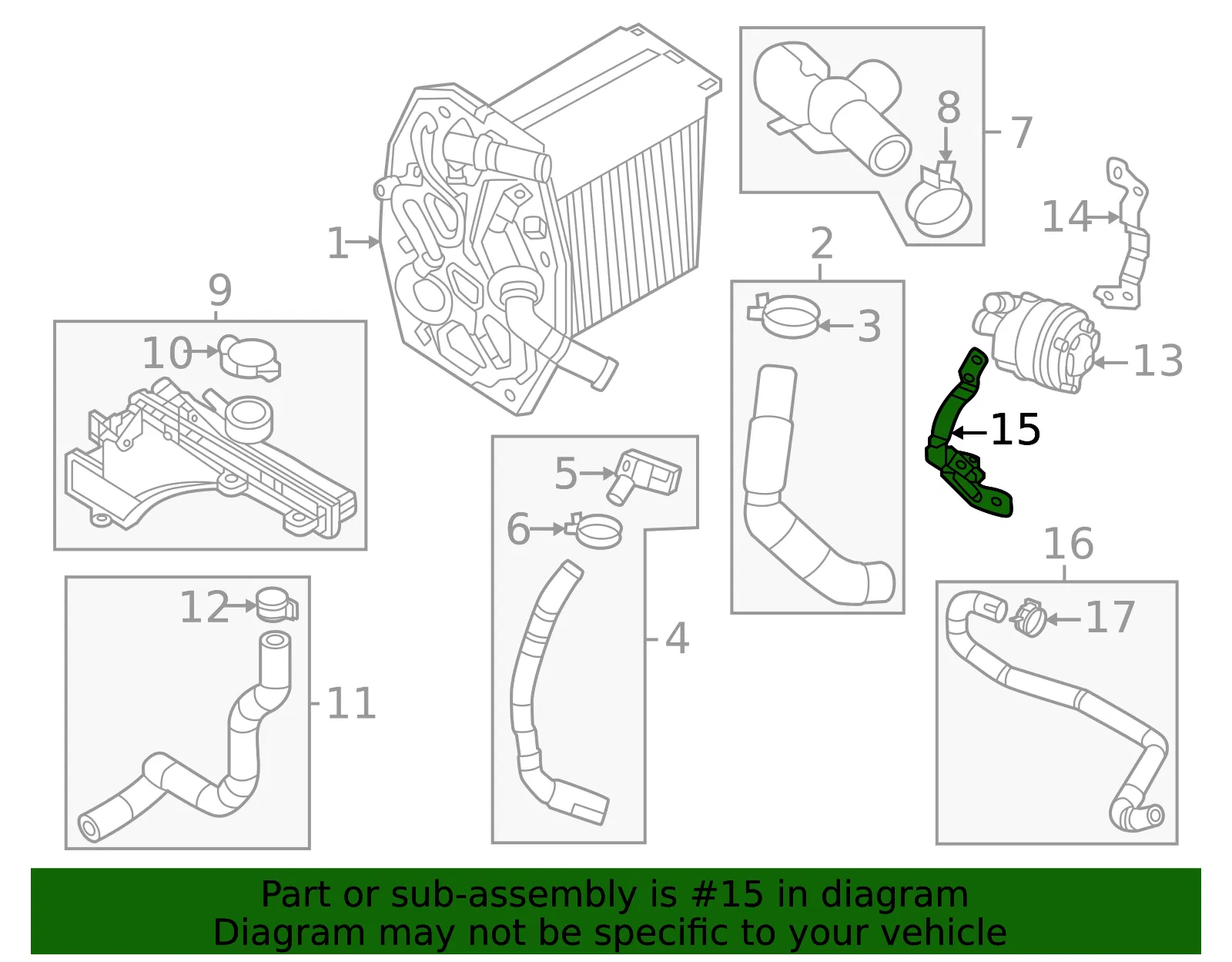 Engine Water Pump Bracket - Mazda (px4j15740a) - view 2