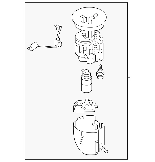 Fuel Pump And Sender Assembly - Mazda (px4n1335x)