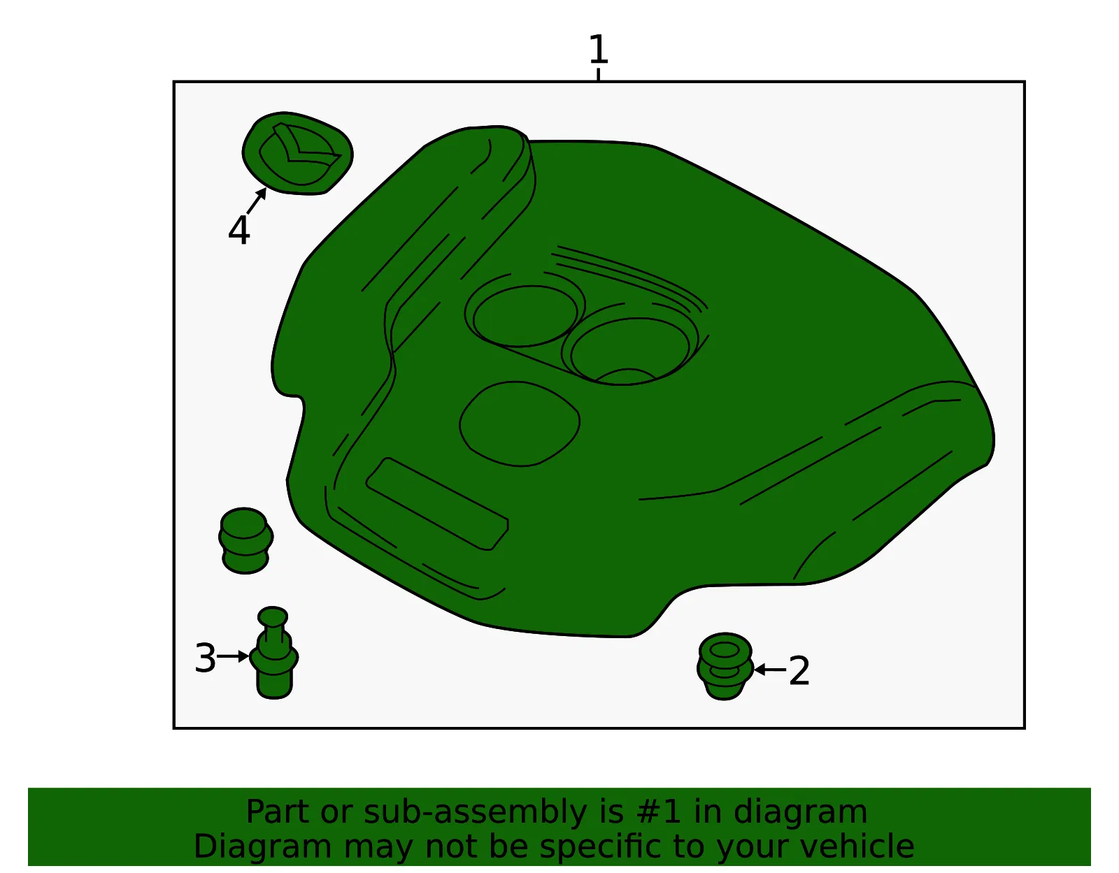 Engine Cover - Mazda (pxd5102f0) - view 2