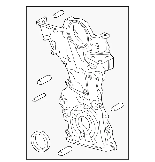 Engine Timing Cover - Mazda (py0110500a)