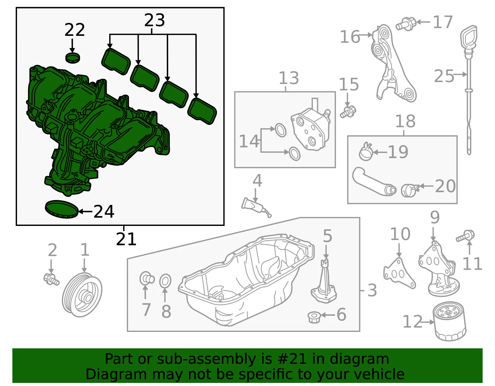 Intake Manifold - Mazda (py8v13100) - view 2